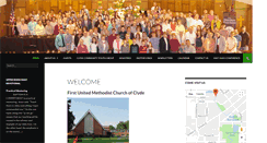 Desktop Screenshot of firstunitedmethodistchurchclyde.org