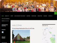 Tablet Screenshot of firstunitedmethodistchurchclyde.org